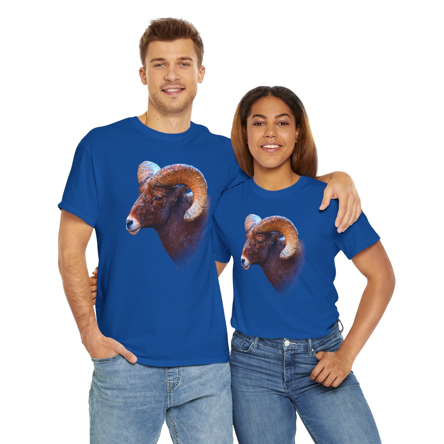 Majestic Bighorn Ram Adult Dark T-Shirt by TOOLOUD