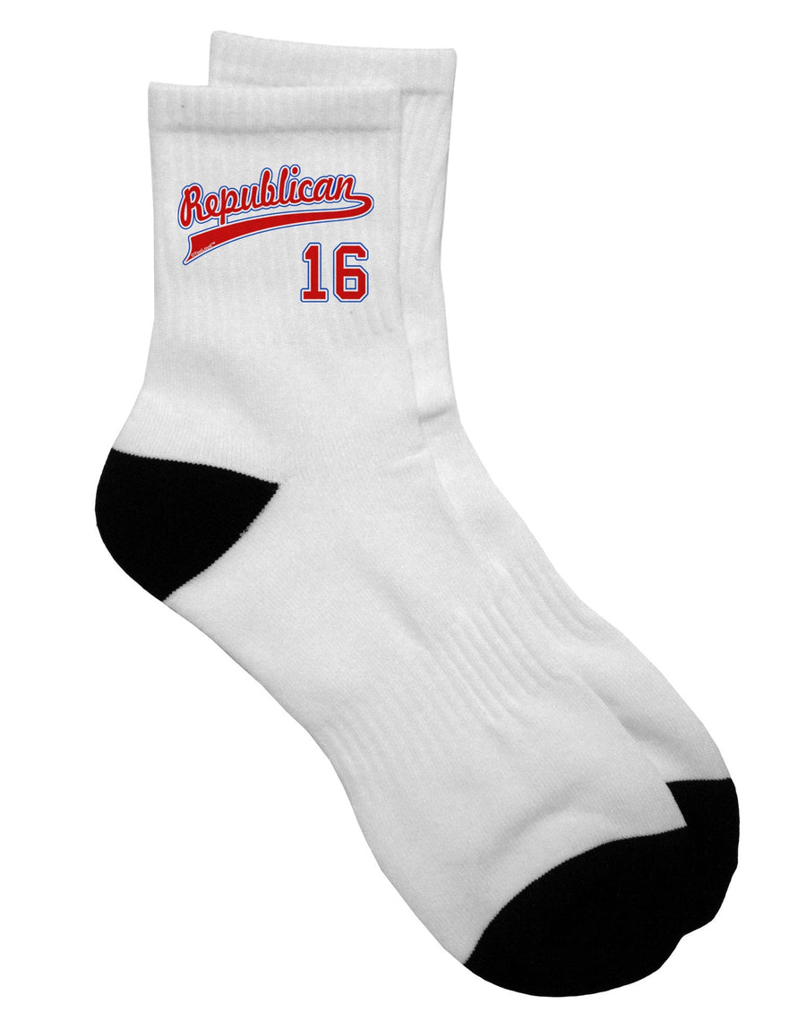 16 Adult Short Socks for Republican Jersey - TooLoud-Socks-TooLoud-White-Ladies-4-6-Davson Sales