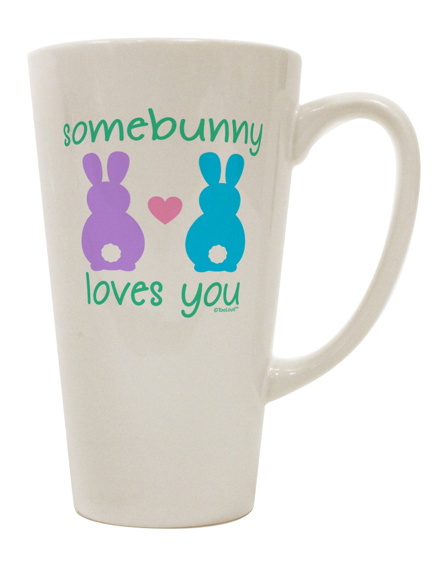 16 Ounce Conical Latte Coffee Mug - A Beloved Choice for Those Who Adore Bunny-Themed Drinkware TooLoud-Conical Latte Mug-TooLoud-White-Davson Sales