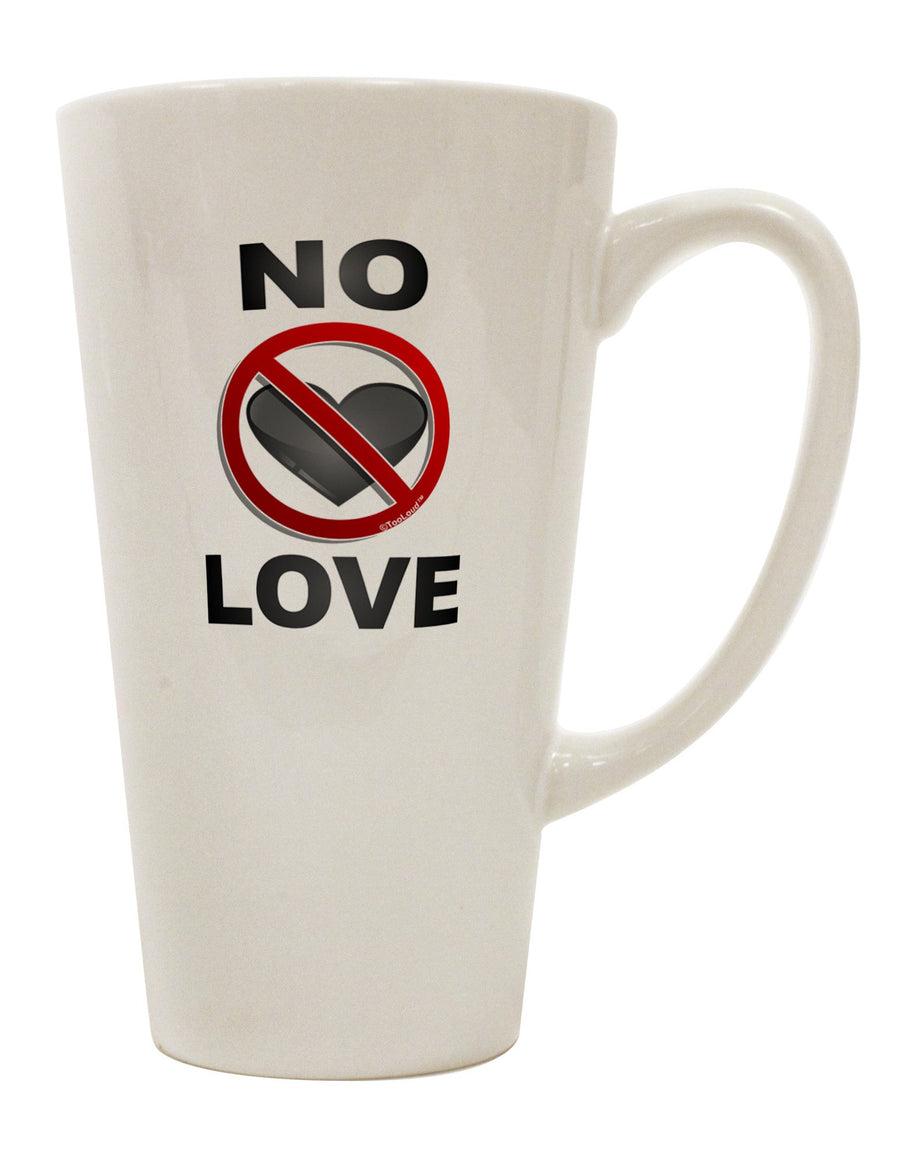 16 Ounce Conical Latte Coffee Mug - A Must-Have for Drinkware Enthusiasts-Conical Latte Mug-TooLoud-White-Davson Sales