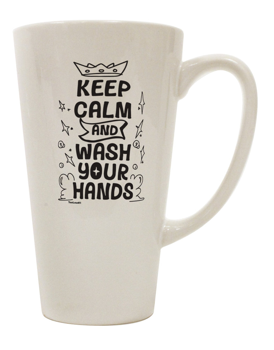 16 Ounce Conical Latte Coffee Mug - A Must-Have for Hygiene Enthusiasts! - TooLoud-Conical Latte Mug-TooLoud-Davson Sales
