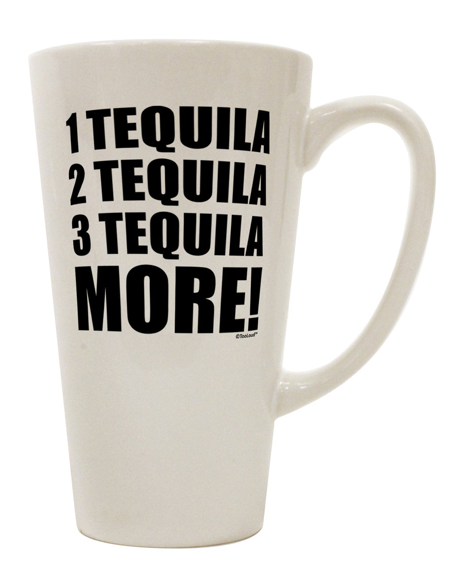 16 Ounce Conical Latte Coffee Mug - A Must-Have for Tequila Enthusiasts by TooLoud-Conical Latte Mug-TooLoud-White-Davson Sales