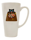 16 Ounce Conical Latte Coffee Mug - A Perfect Blend of Anime Cat and Sushi Expertise by TooLoud-Conical Latte Mug-TooLoud-White-Davson Sales