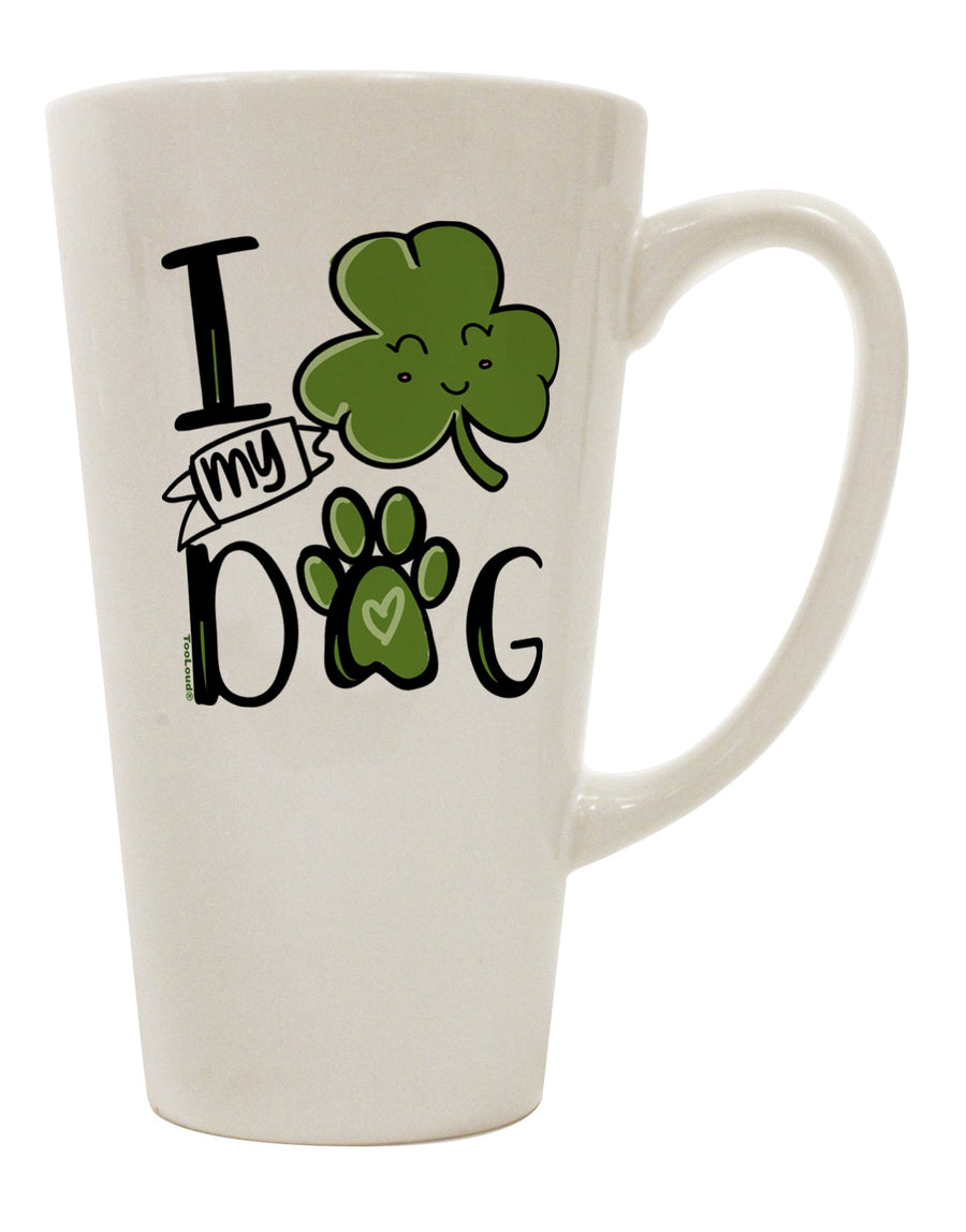 16 Ounce Conical Latte Coffee Mug - A Perfect Choice for Shamrock Enthusiasts - TooLoud-Conical Latte Mug-TooLoud-Davson Sales