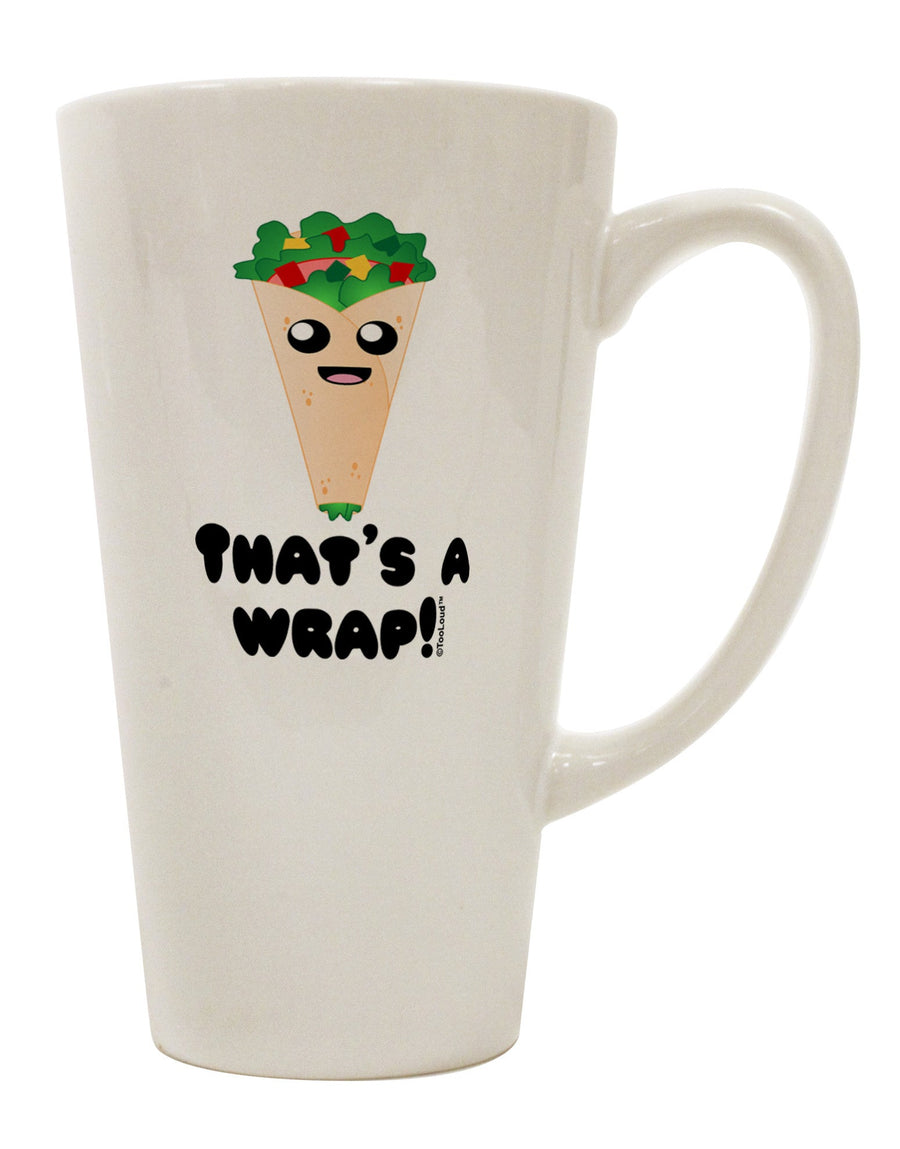 16 Ounce Conical Latte Coffee Mug - A Stylish Wrap for Your Sipping Pleasure TooLoud-Conical Latte Mug-TooLoud-White-Davson Sales