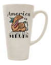 16 Ounce Conical Latte Coffee Mug - A Symbol of Resilience and Strength in America's Journey to Overcome - TooLoud-Conical Latte Mug-TooLoud-Davson Sales