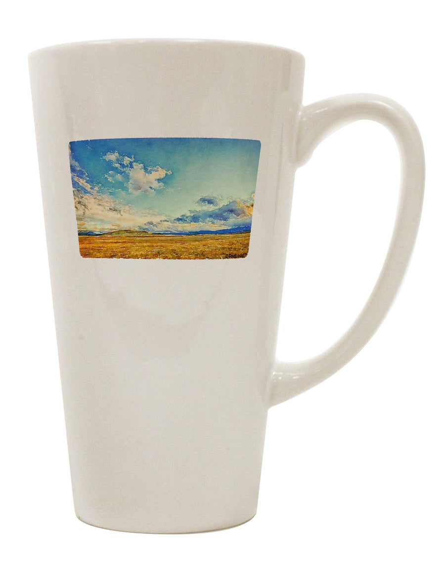 16 Ounce Conical Latte Coffee Mug - Crafted for the Discerning Connoisseur-Conical Latte Mug-TooLoud-White-Davson Sales