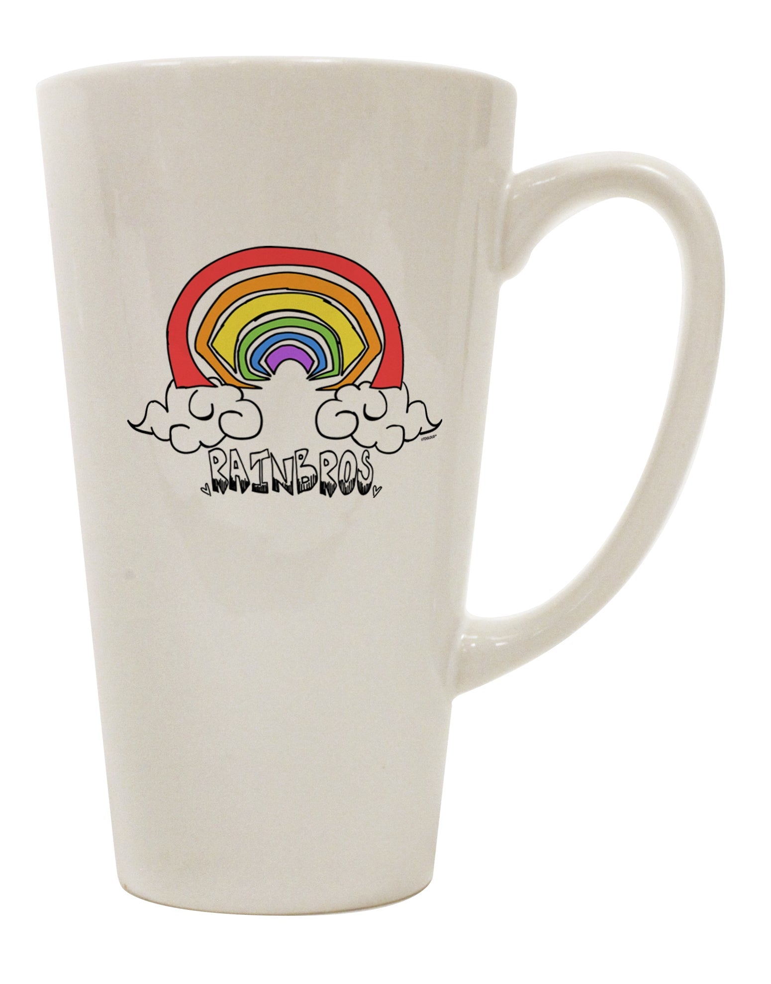 16 Ounce Conical Latte Coffee Mug - Expertly Crafted Drinkware-Conical Latte Mug-TooLoud-Davson Sales