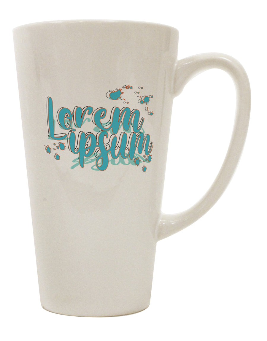 16 Ounce Conical Latte Coffee Mug - Expertly Crafted Drinkware-Conical Latte Mug-TooLoud-Davson Sales