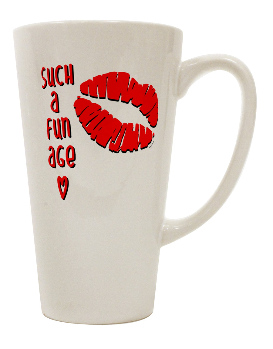 16 Ounce Conical Latte Coffee Mug - Expertly Crafted for a Fun and Playful Experience - TooLoud-Conical Latte Mug-TooLoud-Davson Sales