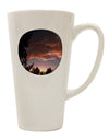 16 Ounce Conical Latte Coffee Mug - Expertly Crafted for a Serene Forest Sunset Experience by TooLoud-Conical Latte Mug-TooLoud-White-Davson Sales