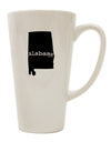 16 Ounce Conical Latte Coffee Mug - Expertly Crafted for Alabama Drinkware Enthusiasts by TooLoud-Conical Latte Mug-TooLoud-White-Davson Sales