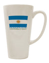 16 Ounce Conical Latte Coffee Mug - Expertly Crafted for Argentina Flag Enthusiasts - TooLoud-Conical Latte Mug-TooLoud-White-Davson Sales