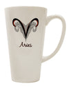 16 Ounce Conical Latte Coffee Mug - Expertly Crafted for Aries Symbol Enthusiasts - TooLoud-Conical Latte Mug-TooLoud-White-Davson Sales