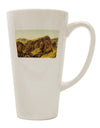 16 Ounce Conical Latte Coffee Mug - Expertly Crafted for Arizona Mountains Watercolor Enthusiasts - TooLoud-Conical Latte Mug-TooLoud-White-Davson Sales