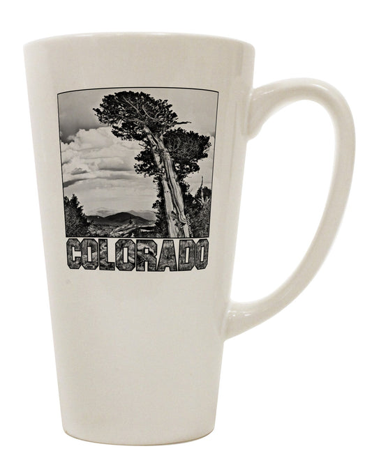16 Ounce Conical Latte Coffee Mug - Expertly Crafted for Colorado Landscape Enthusiasts-Conical Latte Mug-TooLoud-White-Davson Sales