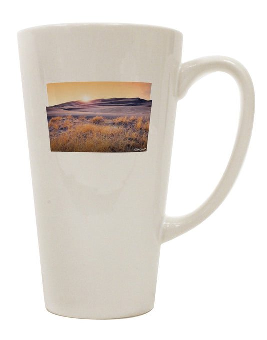16 Ounce Conical Latte Coffee Mug - Expertly Crafted for Colorado Sand Dunes Enthusiasts - TooLoud-Conical Latte Mug-TooLoud-White-Davson Sales
