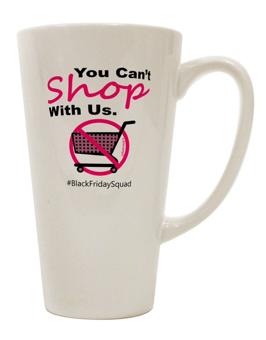 16 Ounce Conical Latte Coffee Mug - Expertly Crafted for Discerning Drinkware Enthusiasts-Conical Latte Mug-TooLoud-White-Davson Sales