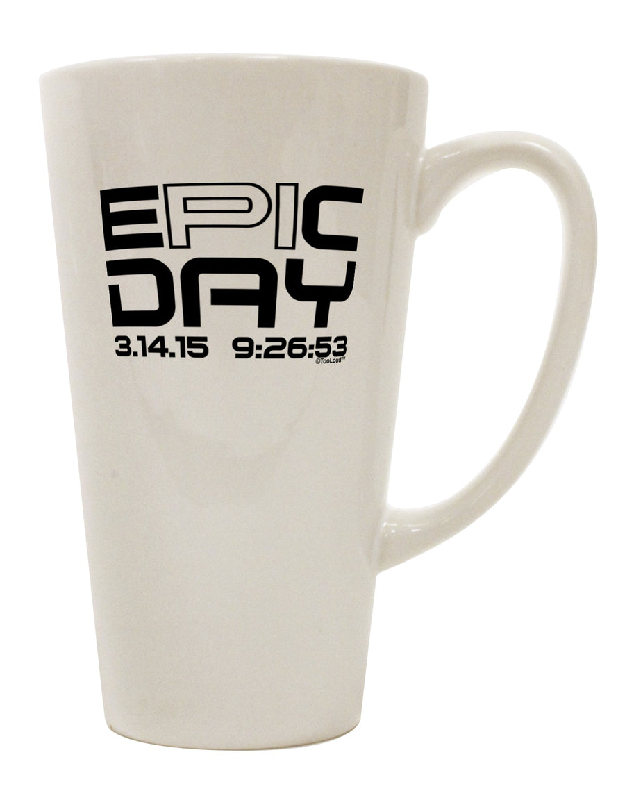 16 Ounce Conical Latte Coffee Mug - Expertly Crafted for Epic Pi Day Celebrations by TooLoud-Conical Latte Mug-TooLoud-White-Davson Sales