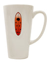 16 Ounce Conical Latte Coffee Mug - Expertly Crafted for Ladybug Surfboard Enthusiasts by TooLoud-Conical Latte Mug-TooLoud-White-Davson Sales