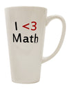 16 Ounce Conical Latte Coffee Mug - Expertly Crafted for Math Enthusiasts by TooLoud-Conical Latte Mug-TooLoud-White-Davson Sales