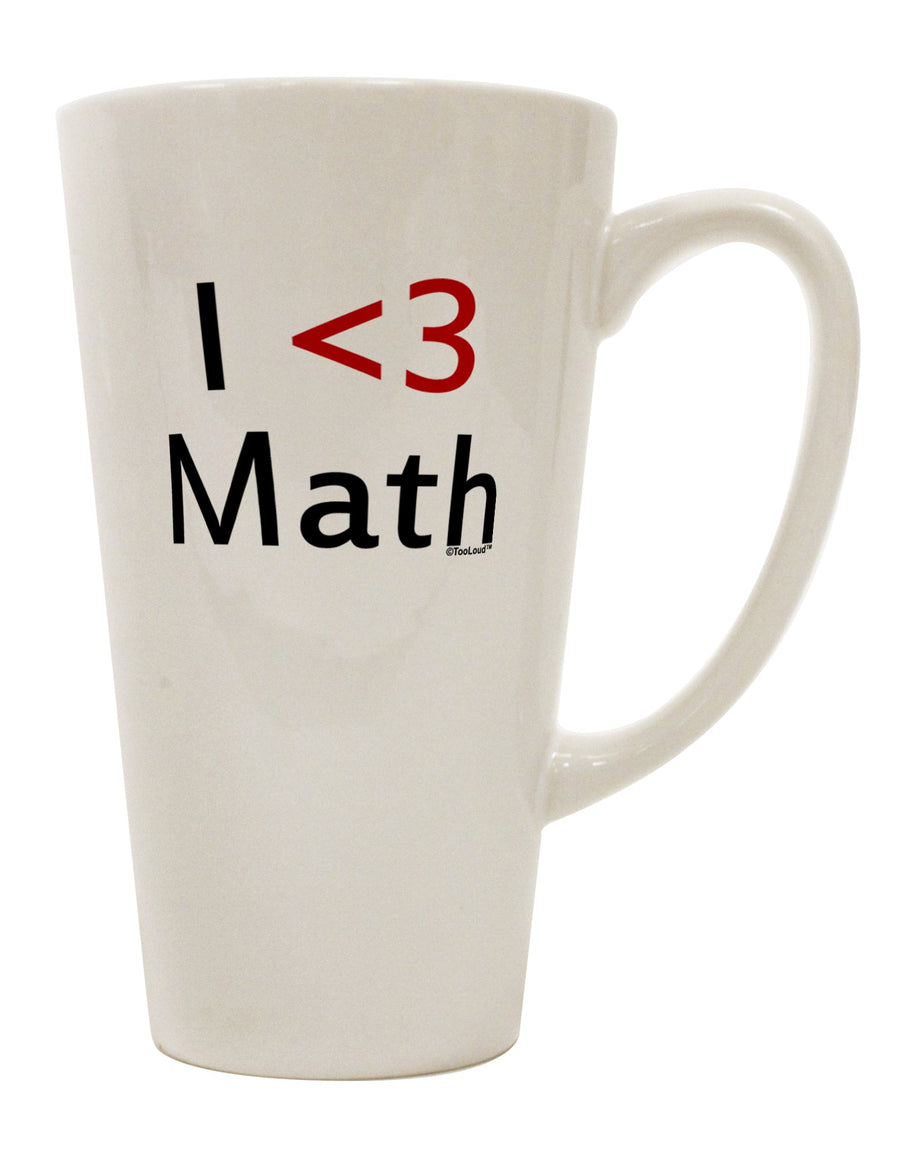 16 Ounce Conical Latte Coffee Mug - Expertly Crafted for Math Enthusiasts by TooLoud-Conical Latte Mug-TooLoud-White-Davson Sales