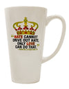 16 Ounce Conical Latte Coffee Mug - Expertly Crafted for MLK's Inspiring "Only Love" Quote - TooLoud
