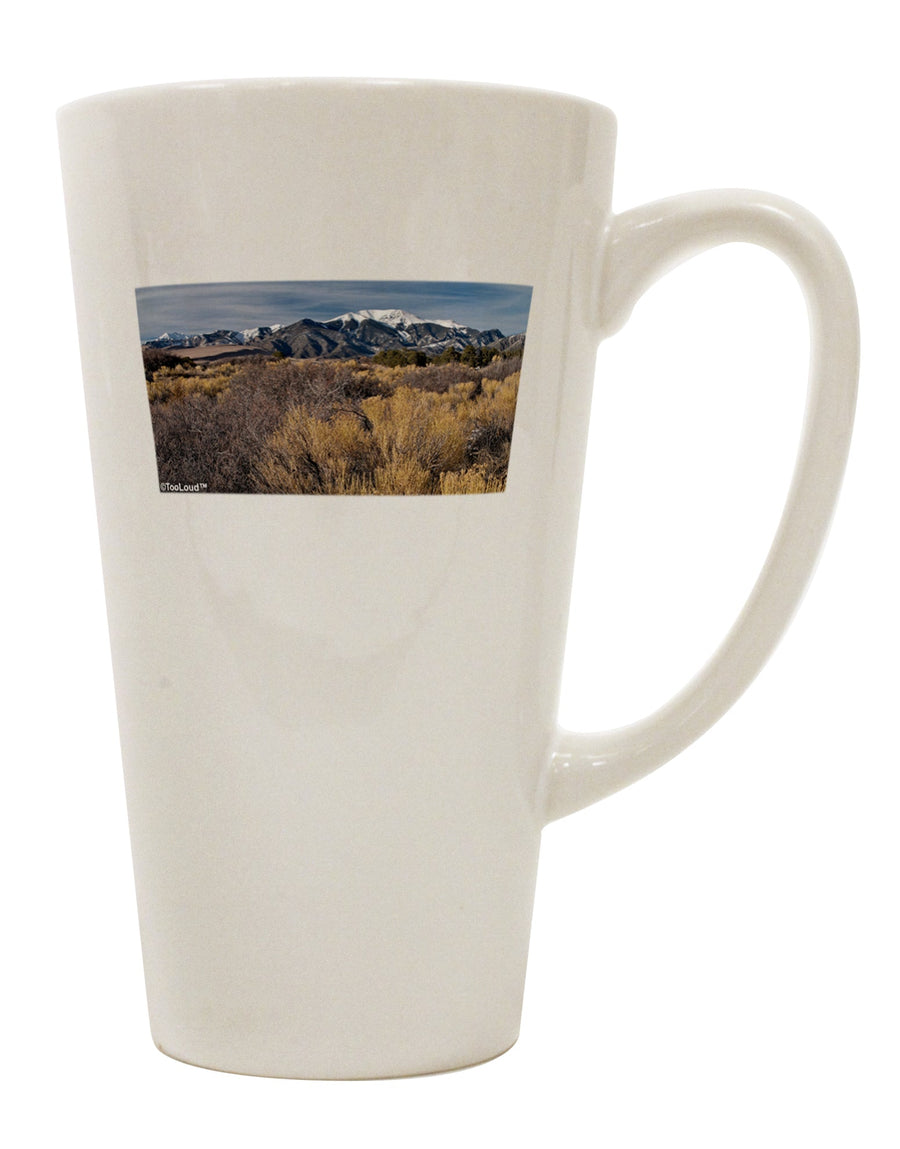 16 Ounce Conical Latte Coffee Mug - Expertly Crafted for Mountain Forest Park Enthusiasts by TooLoud-Conical Latte Mug-TooLoud-White-Davson Sales