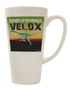 16 Ounce Conical Latte Coffee Mug - Expertly Crafted for Ornithomimus Velox Enthusiasts by TooLoud-Conical Latte Mug-TooLoud-White-Davson Sales