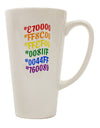 16 Ounce Conical Latte Coffee Mug - Expertly Crafted for Pride Flag Enthusiasts-Conical Latte Mug-TooLoud-Davson Sales