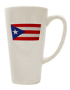 16 Ounce Conical Latte Coffee Mug - Expertly Crafted for Puerto Rico Flag Enthusiasts - TooLoud-Conical Latte Mug-TooLoud-White-Davson Sales