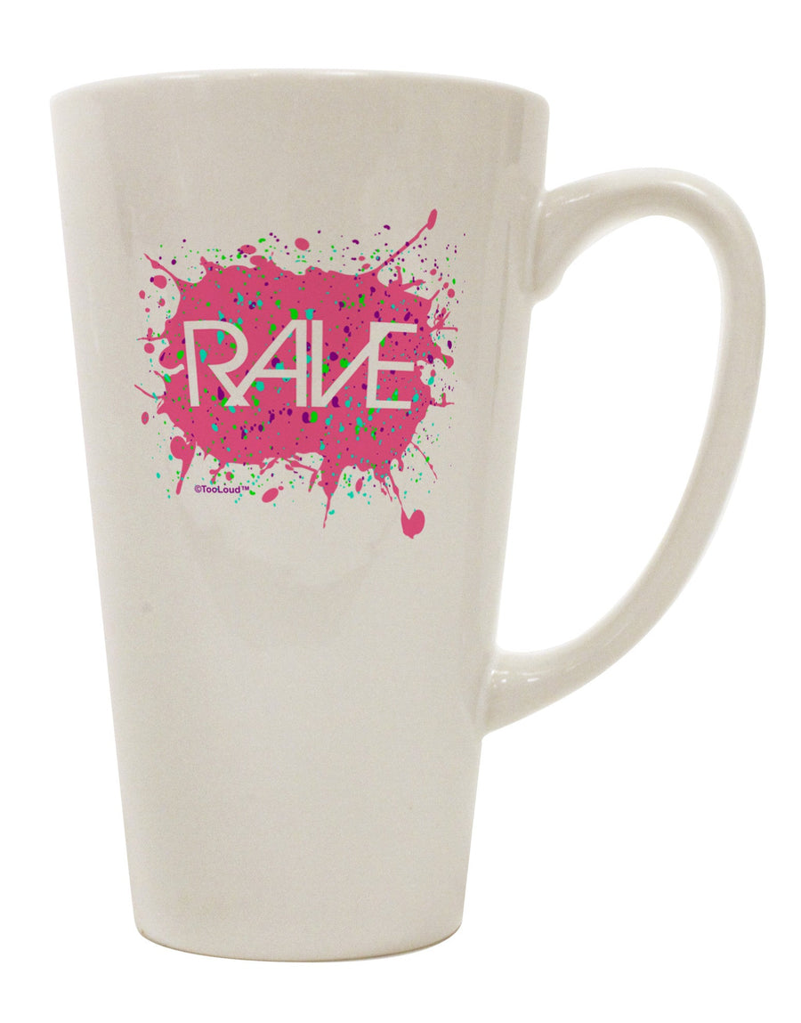 16 Ounce Conical Latte Coffee Mug - Expertly Crafted for Rave Splatter Enthusiasts - TooLoud-Conical Latte Mug-TooLoud-White-Davson Sales