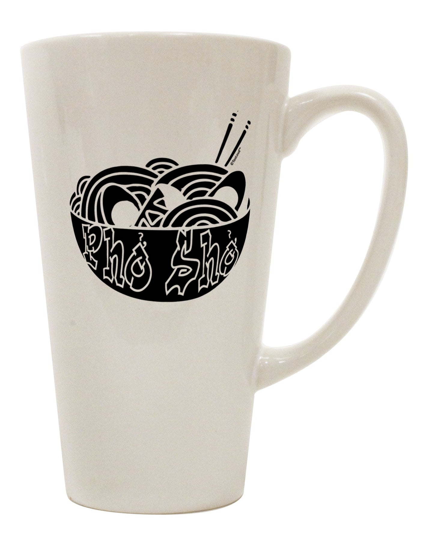 16 Ounce Conical Latte Coffee Mug - Expertly Crafted for the Perfect Pho Experience-Conical Latte Mug-TooLoud-Davson Sales
