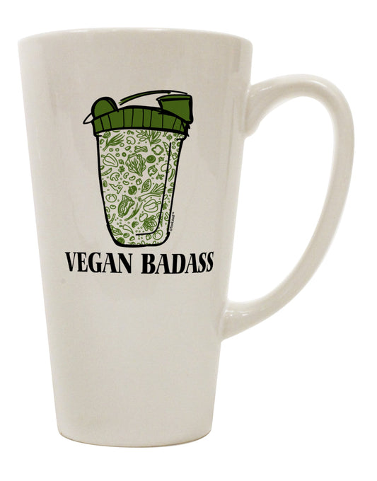 16 Ounce Conical Latte Coffee Mug - Expertly Crafted for the Vegan Badass - TooLoud-Conical Latte Mug-TooLoud-Davson Sales