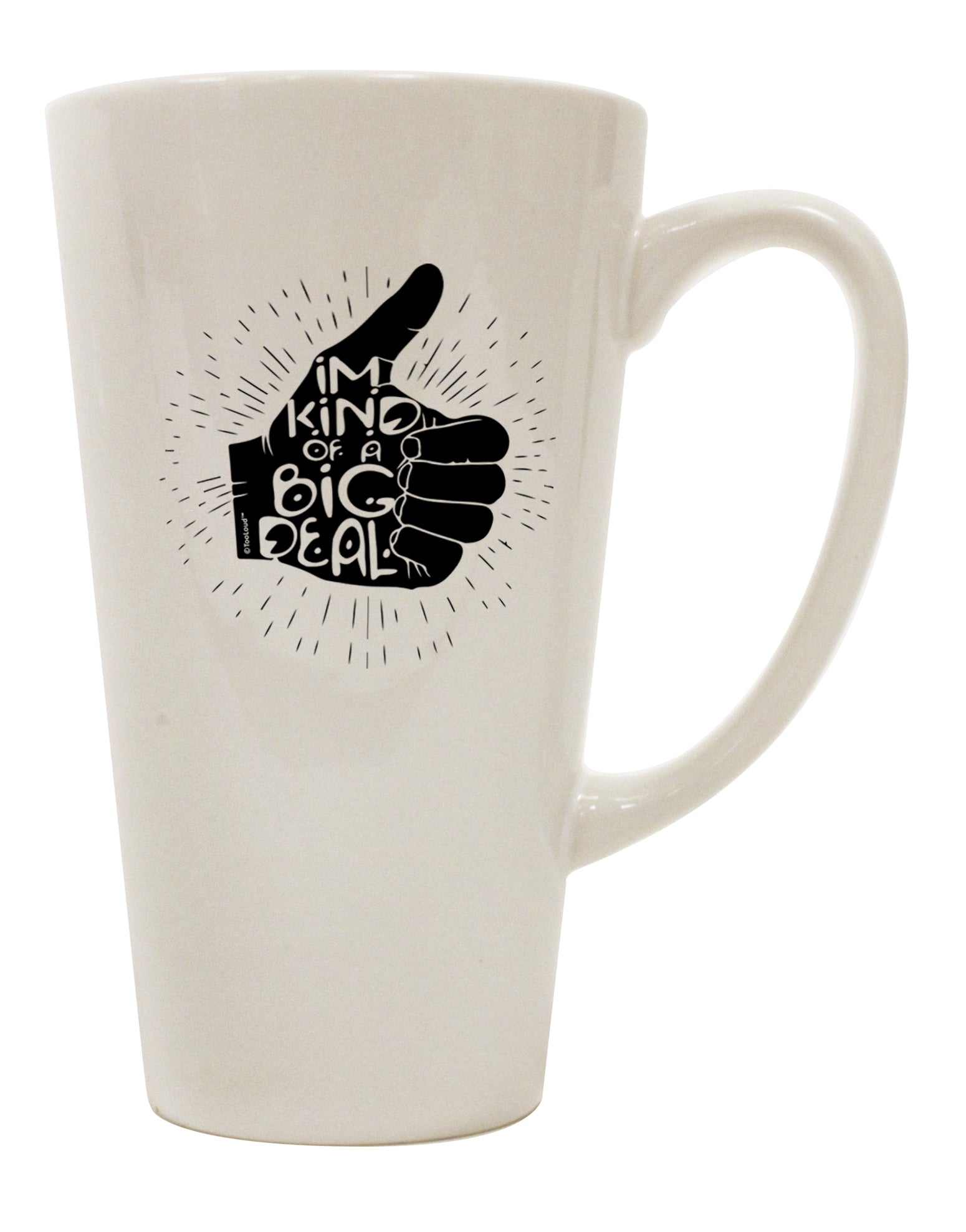 16 Ounce Conical Latte Coffee Mug - Expertly Crafted for Those Who Appreciate Quality Drinkware-Conical Latte Mug-TooLoud-Davson Sales