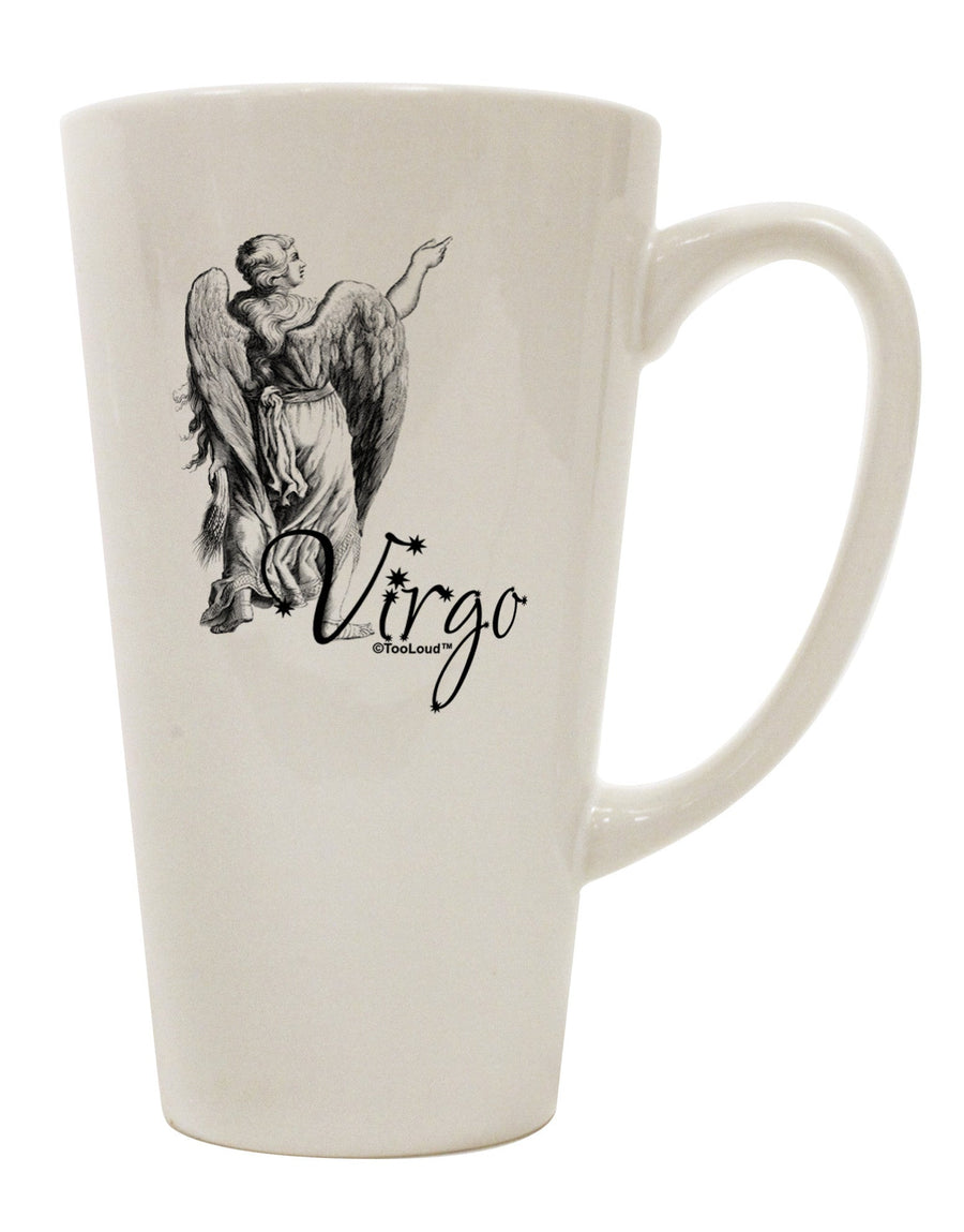 16 Ounce Conical Latte Coffee Mug - Expertly Crafted for Virgo Enthusiasts-Conical Latte Mug-TooLoud-White-Davson Sales