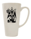 16 Ounce Conical Latte Coffee Mug featuring Baphomet Illustration - Expertly Crafted by TooLoud-Conical Latte Mug-TooLoud-White-Davson Sales