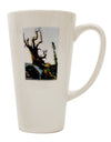 16 Ounce Conical Latte Coffee Mug featuring Captivating CO Mountain Scenery Watercolor - Crafted by a Drinkware Expert-Conical Latte Mug-TooLoud-White-Davson Sales