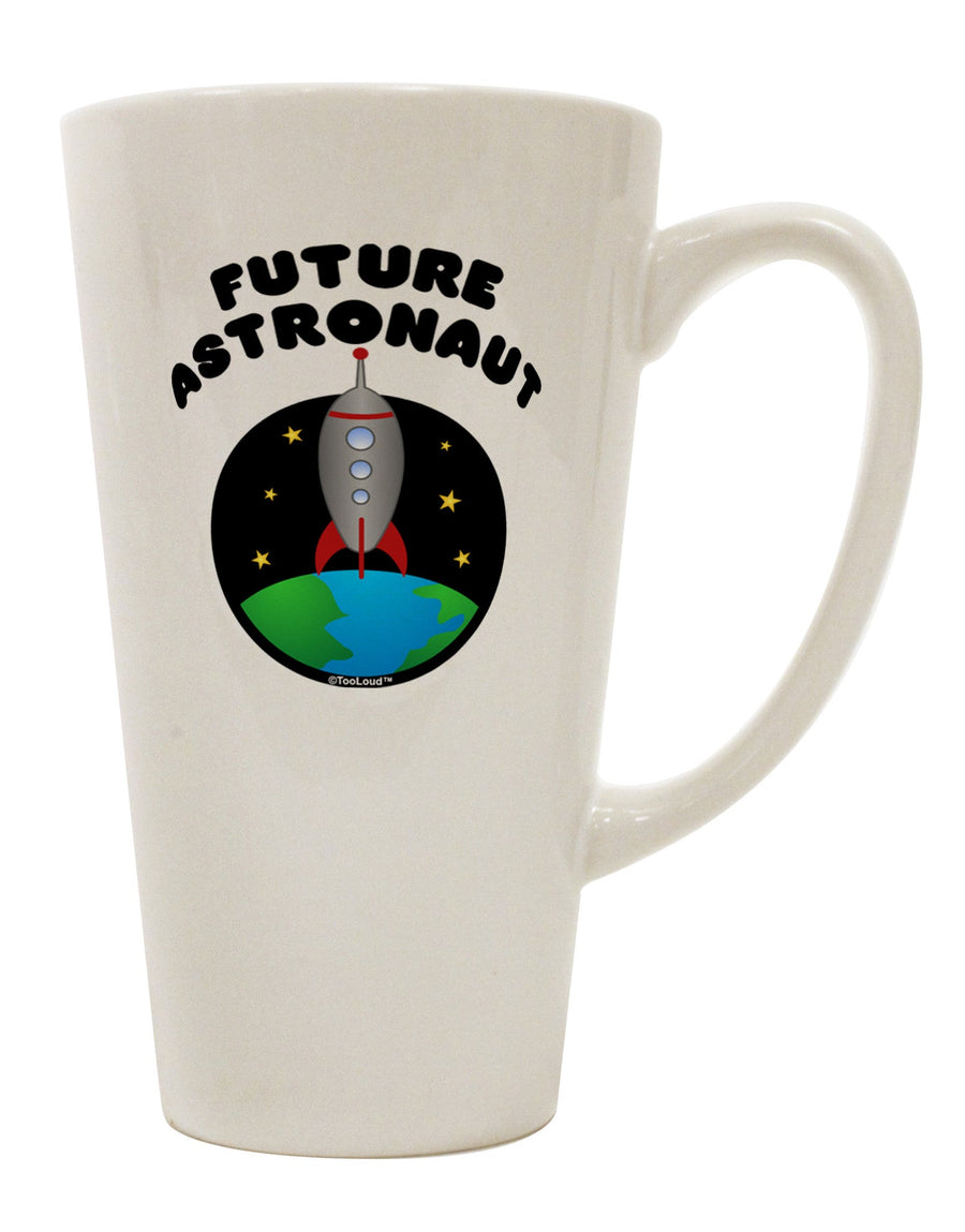 16 Ounce Conical Latte Coffee Mug for Aspiring Astronauts - TooLoud-Conical Latte Mug-TooLoud-White-Davson Sales