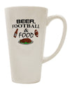 16 Ounce Conical Latte Coffee Mug for Beer, Football, and Food - TooLoud-Conical Latte Mug-TooLoud-White-Davson Sales