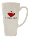 16 Ounce Conical Latte Coffee Mug for Celebrating Your Amazing Husband - TooLoud-Conical Latte Mug-TooLoud-White-Davson Sales