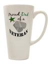 16 Ounce Conical Latte Coffee Mug for Dads of Veterans - TooLoud-Conical Latte Mug-TooLoud-White-Davson Sales