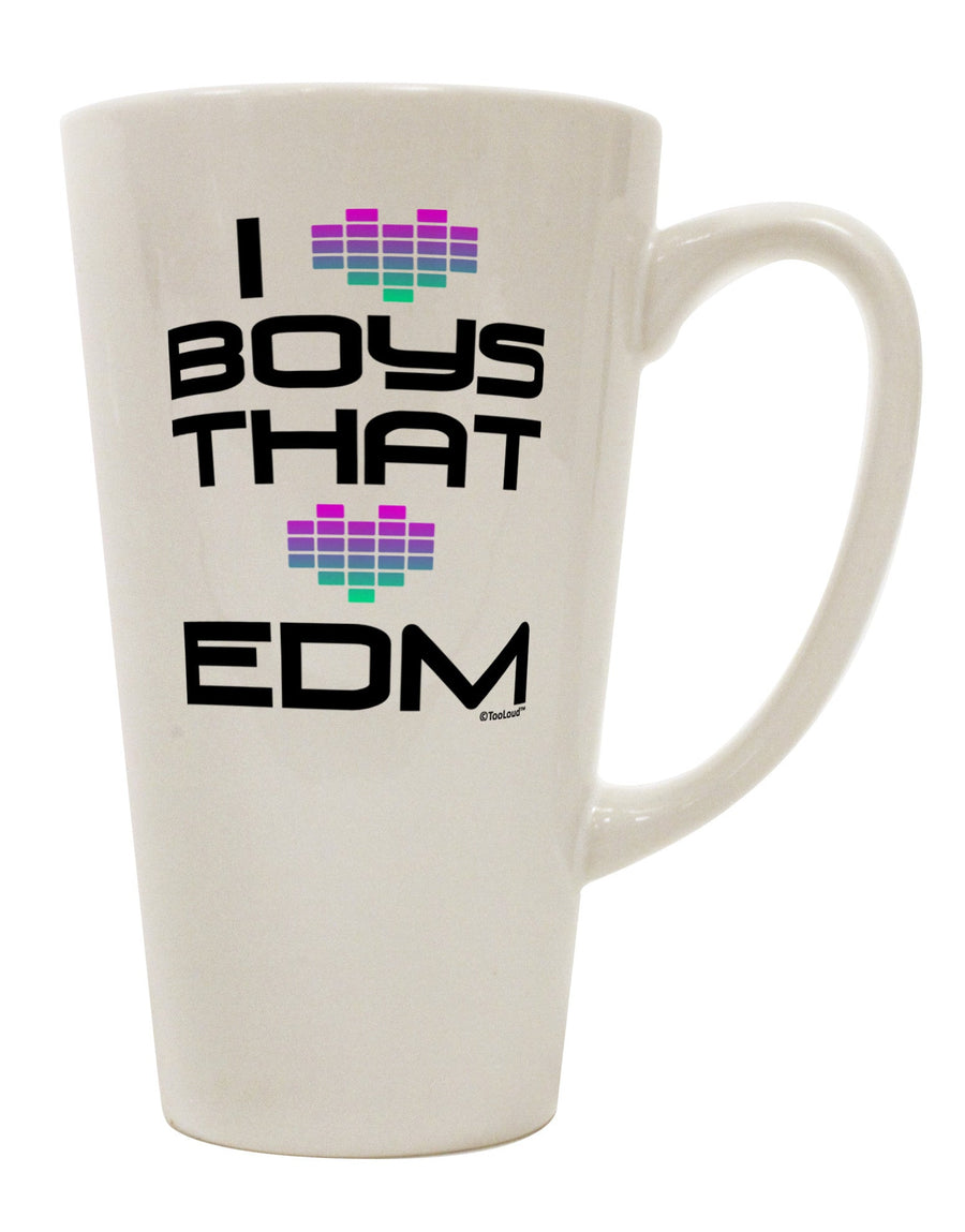 16 Ounce Conical Latte Coffee Mug for EDM Enthusiasts - TooLoud-Conical Latte Mug-TooLoud-White-Davson Sales