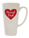 16 Ounce Conical Latte Coffee Mug for Proud Dads - Expertly Crafted by TooLoud-Conical Latte Mug-TooLoud-White-Davson Sales