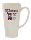 16 Ounce Conical Latte Coffee Mug for Proud Democrats - TooLoud-Conical Latte Mug-TooLoud-White-Davson Sales