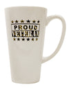 16 Ounce Conical Latte Coffee Mug for Proud Veterans - TooLoud-Conical Latte Mug-TooLoud-White-Davson Sales