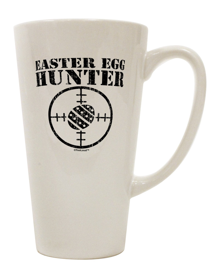 16 Ounce Conical Latte Coffee Mug for the Avid Easter Egg Hunter - Expertly Crafted by TooLoud-Conical Latte Mug-TooLoud-White-Davson Sales