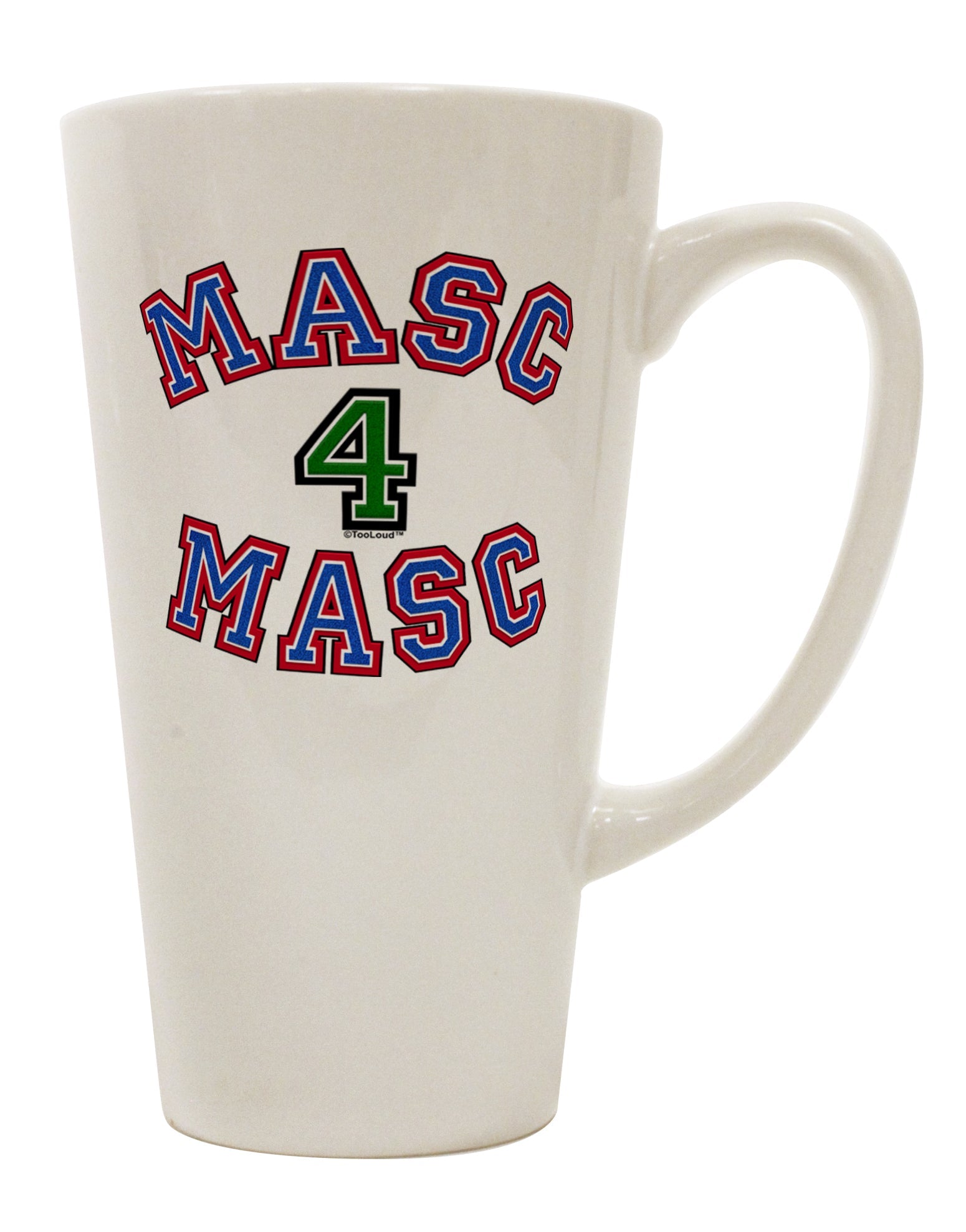 16 Ounce Conical Latte Coffee Mug for the Discerning College Gentleman - TooLoud-Conical Latte Mug-TooLoud-White-Davson Sales