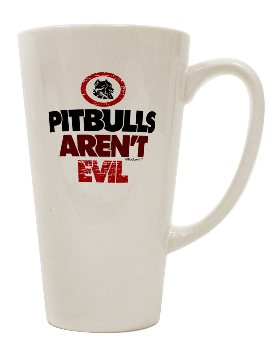 16 Ounce Conical Latte Coffee Mug for the Discerning Pitbull Enthusiast - TooLoud-Conical Latte Mug-TooLoud-White-Davson Sales