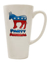 16 Ounce Conical Latte Coffee Mug for the Enthusiastic Democrat - TooLoud-Conical Latte Mug-TooLoud-White-Davson Sales